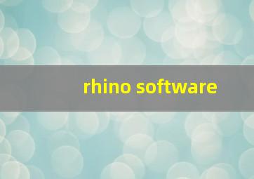 rhino software